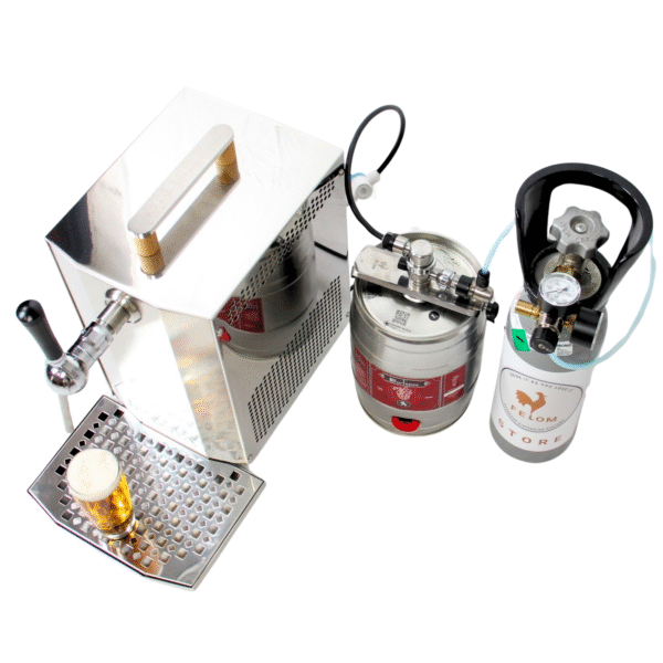 Kit per la spillatura della birra e bibite, incluso di raccogli gocce