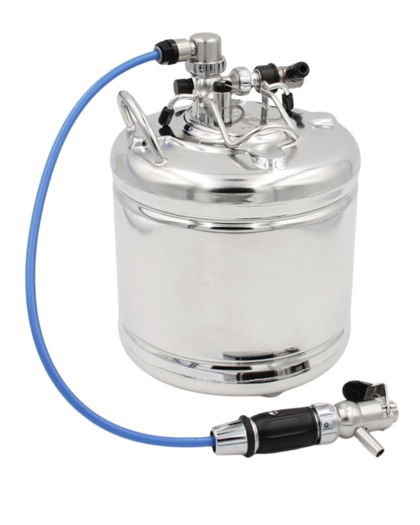 5L STAINLESS STEEL KEG WITH DRINKGUN - SELF-SERVING - MIXOLOGY
