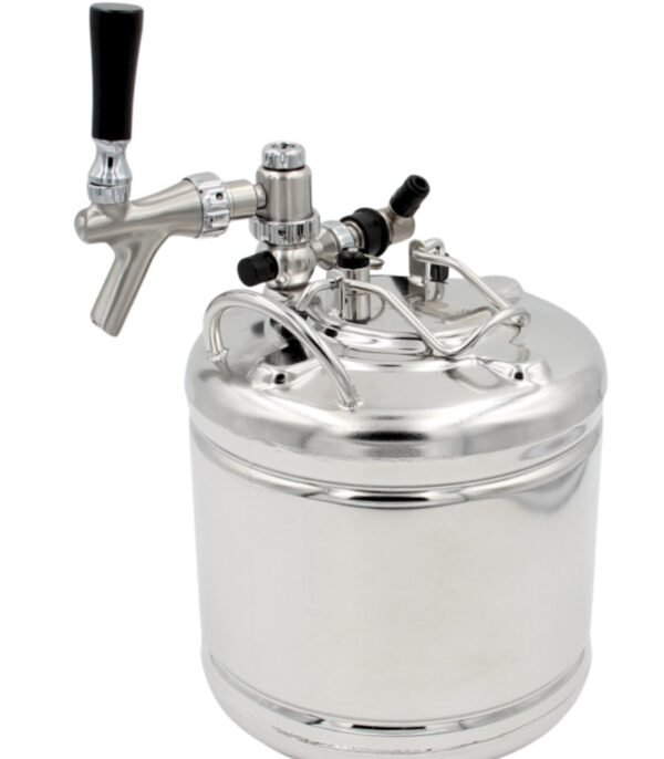 5-Liter-Edelstahlfässer mit Hahnenzapfhahn - Edelstahl Eagle Hahnenzapfhahn